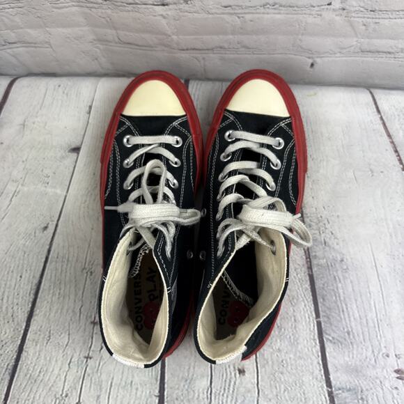 Converse x COMME des GARCONS PLAY Chuck 70 High Black Red Sole Men’s Size 5.5 US main image 6